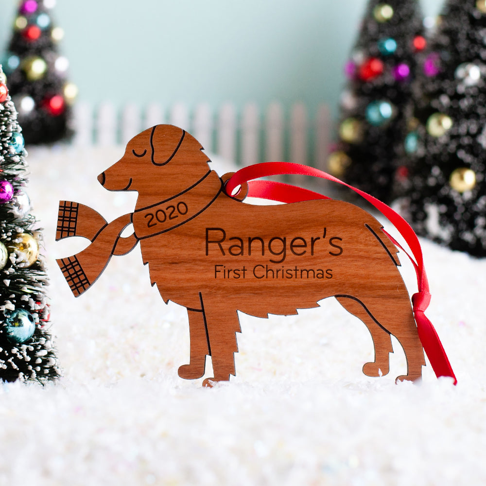 Australian Shepherd Wooden Christmas Ornament - Personalized