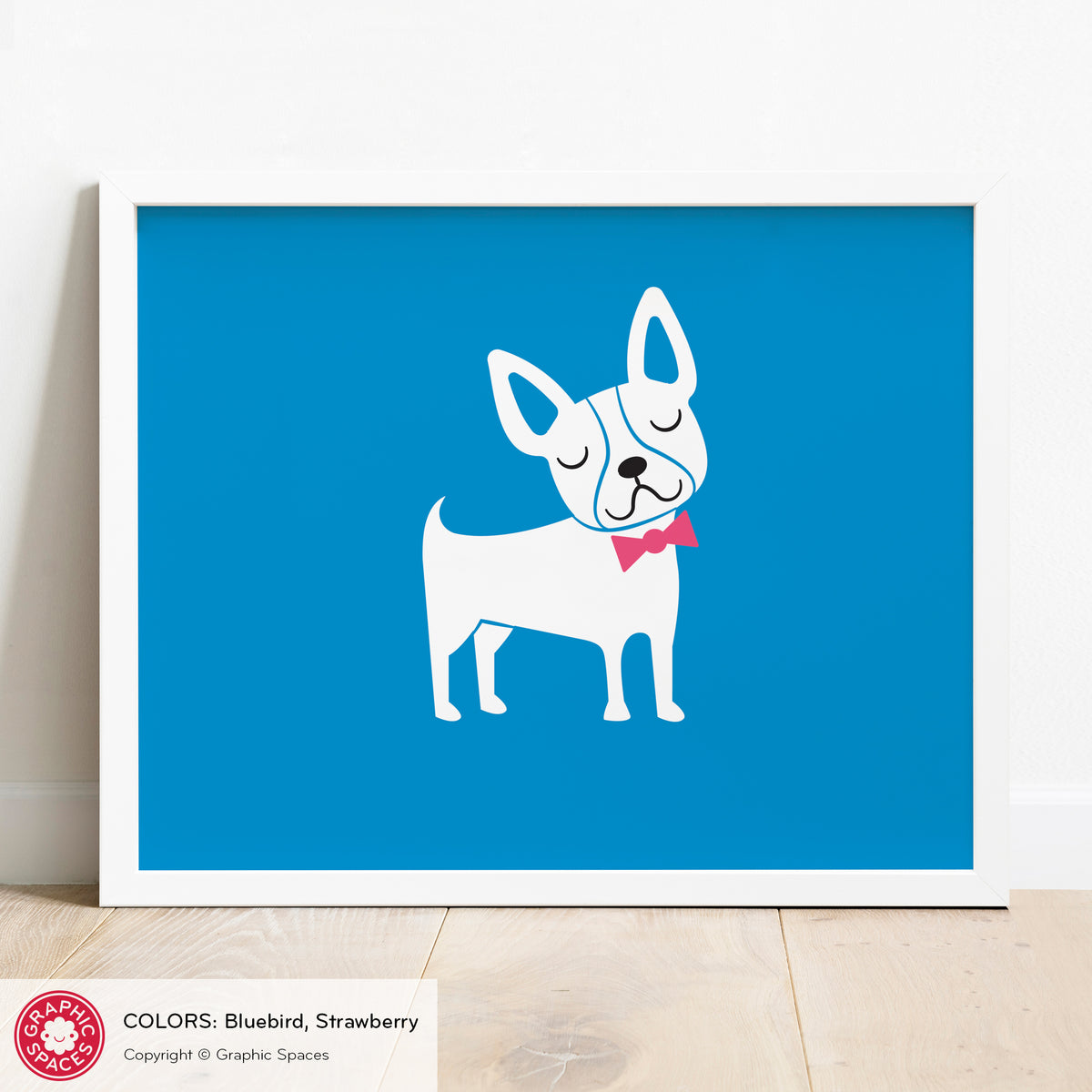 French Bulldog nursery art print.