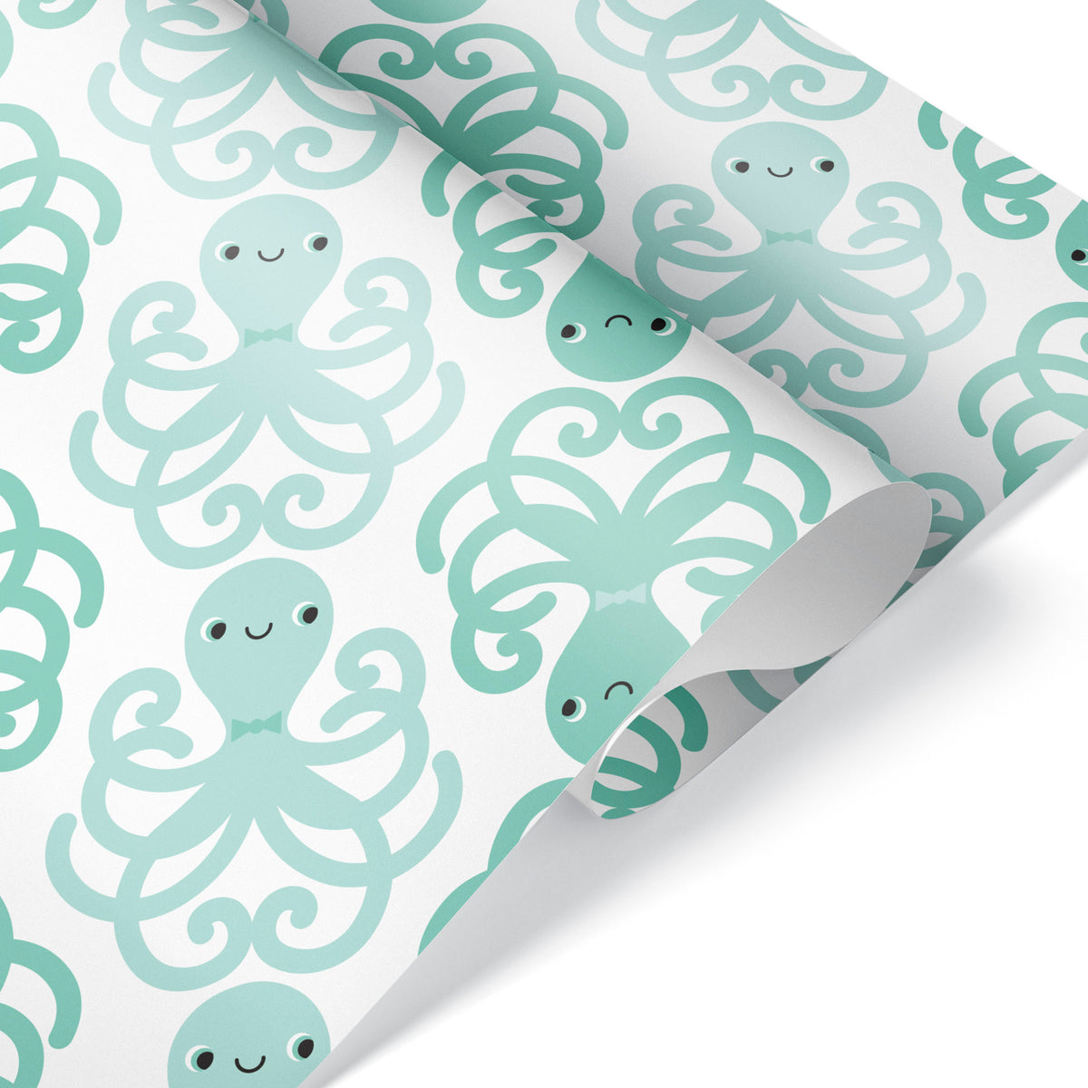 Octopus Wrapping Paper - MINT
