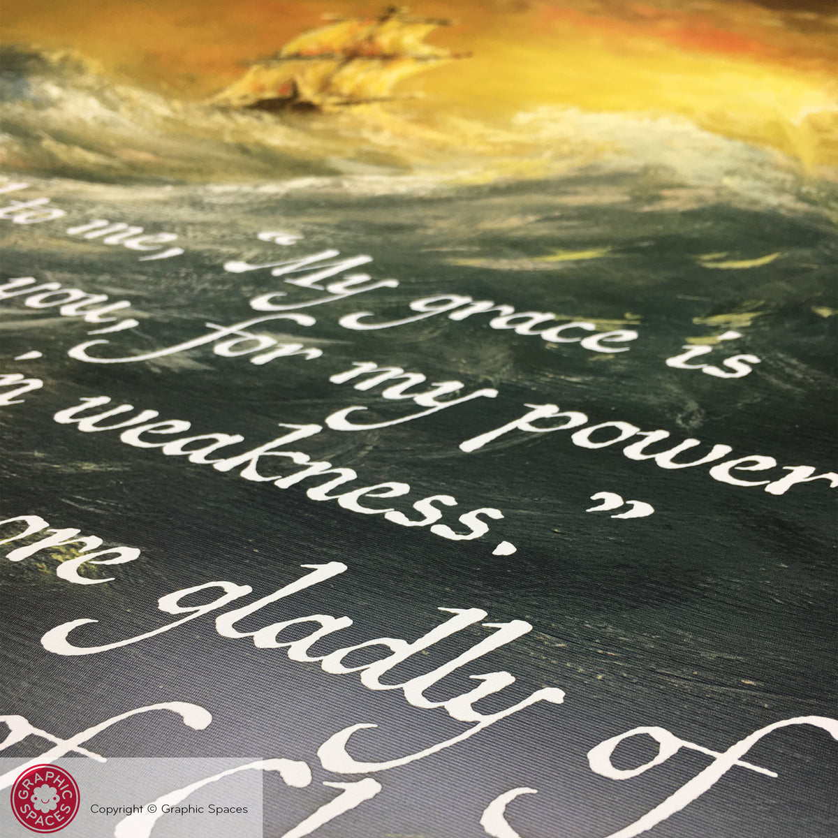 My Grace is Sufficient for You, 2 Corinthians 12:9-10 - Peel &amp; Stick Poster
