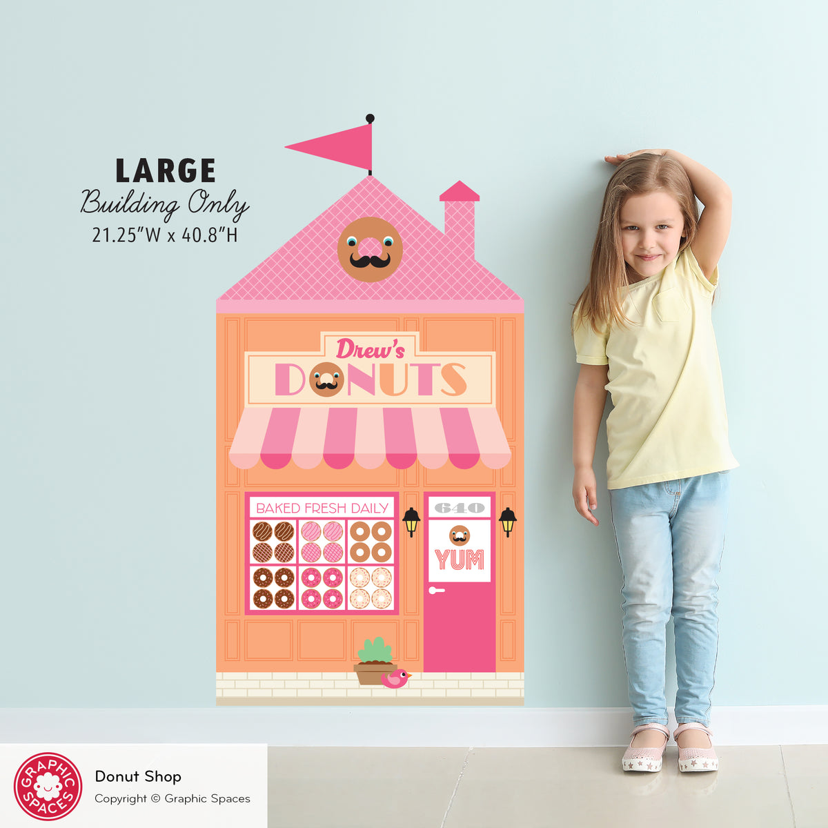 Donut Shop Wall Decal - Happy Town
