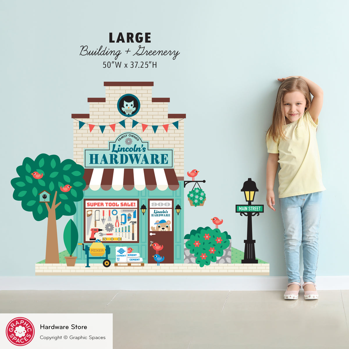 Hardware Store Wall Decal - Happy Town