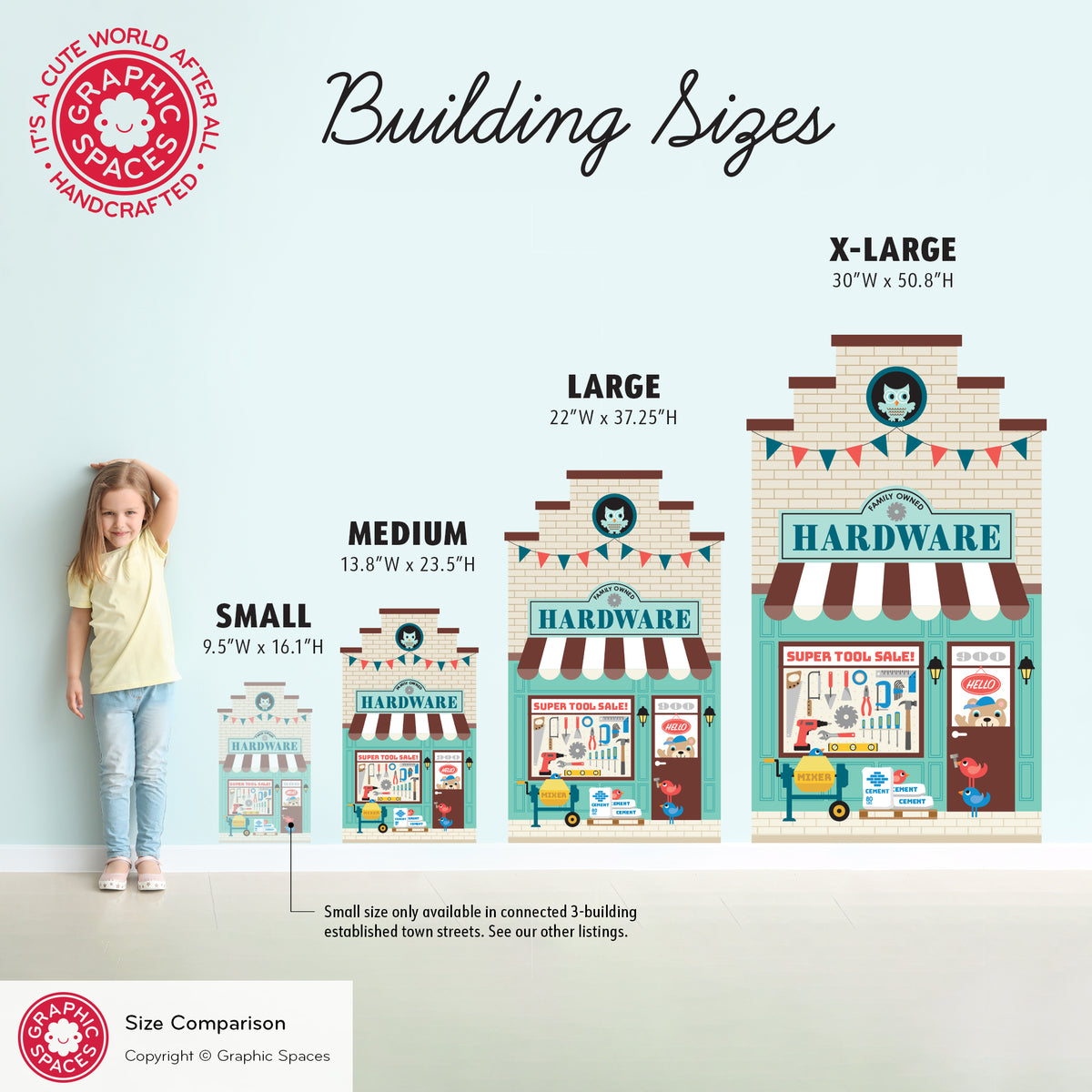 Hardware Store Wall Decal - Happy Town