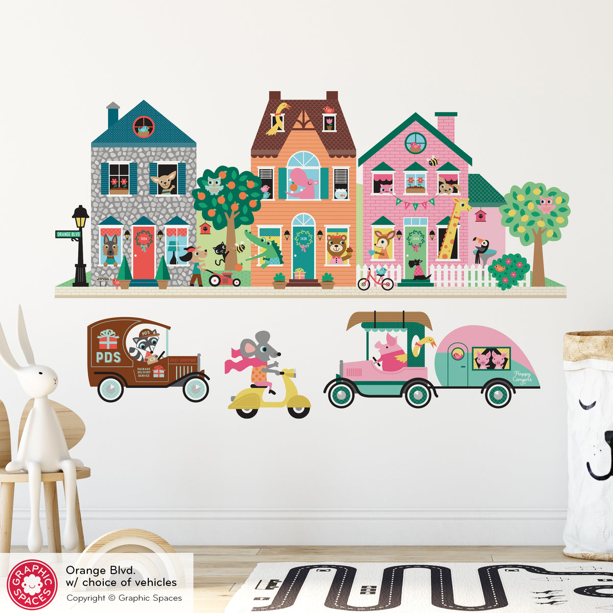 Wall Decal - Animals in Cars &amp; Trucks (Your Choice)