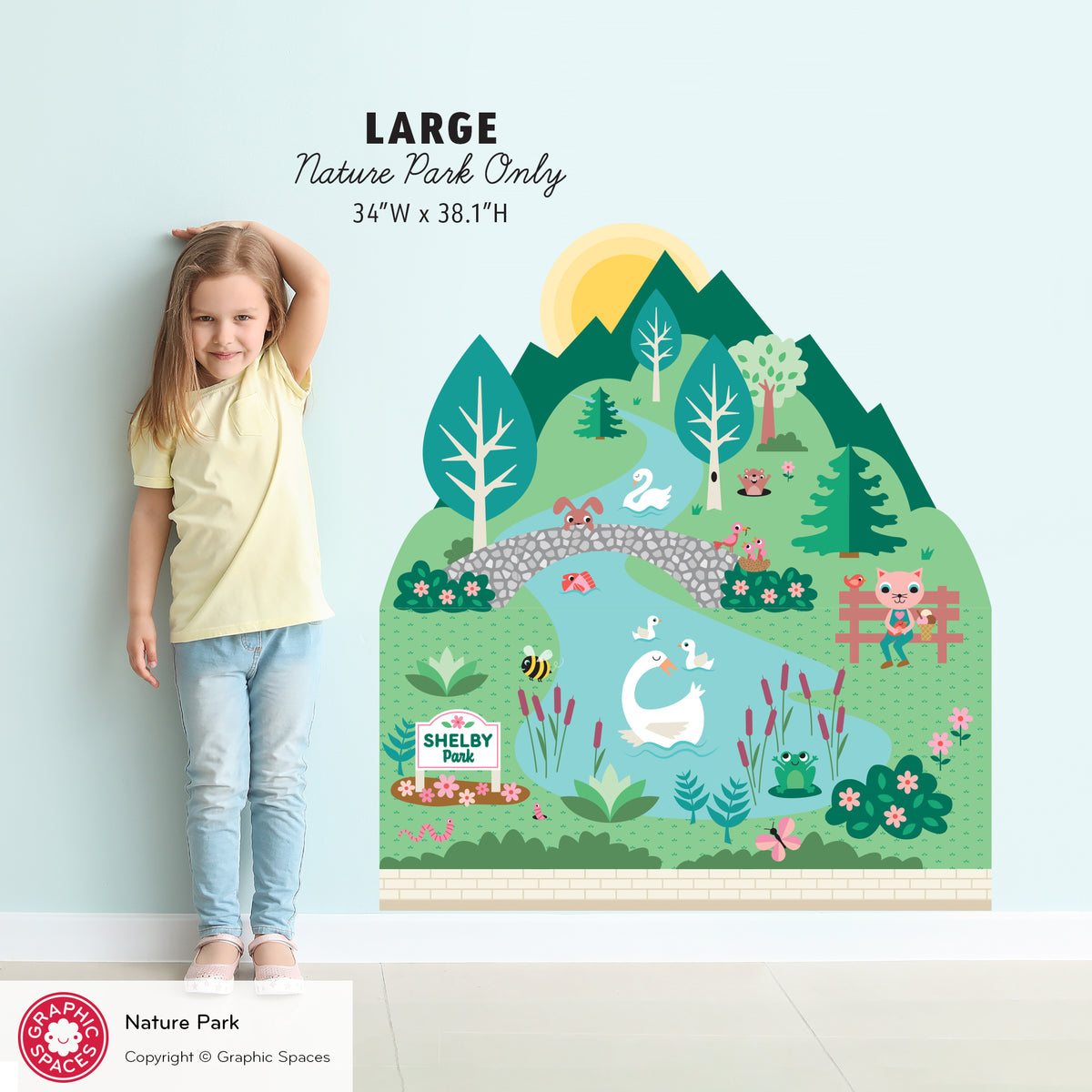 Wall Decal - Happy Town Nature Park (Personalized)