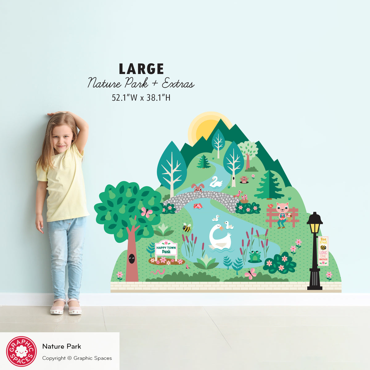 Wall Decal - Happy Town Nature Park (Personalized)