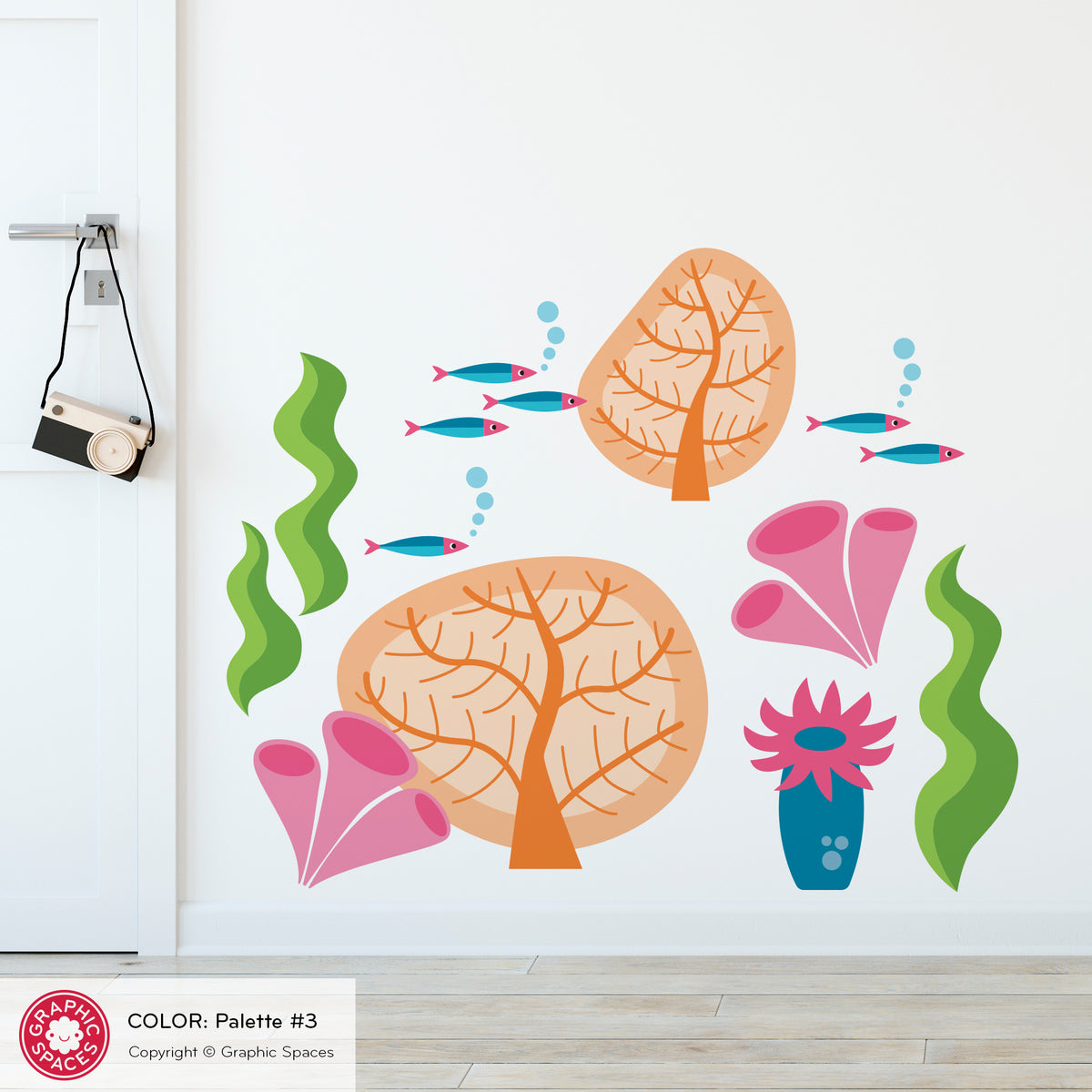 Sea Coral Fabric Wall Decals - Set #2