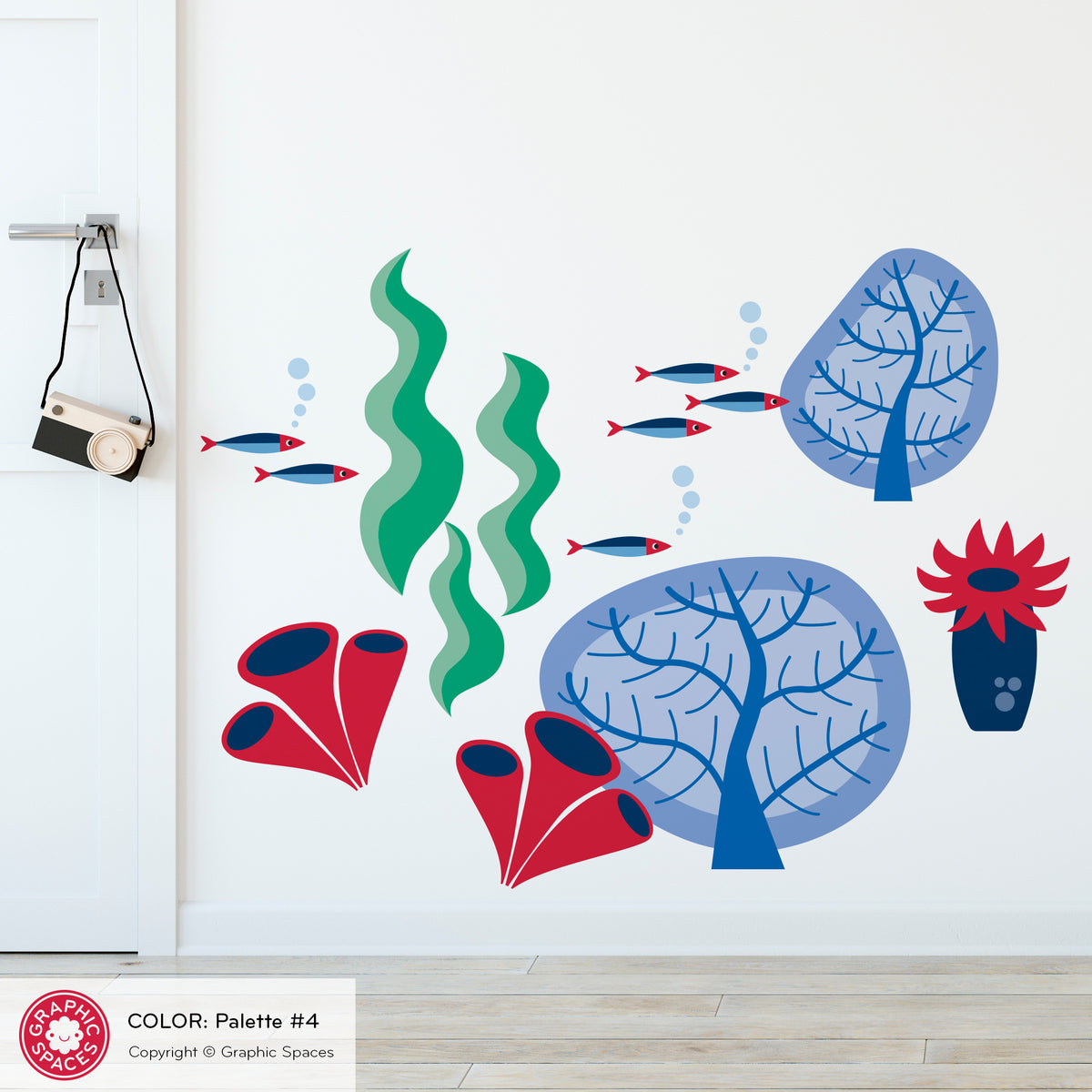 Sea Coral Fabric Wall Decals - Set #2