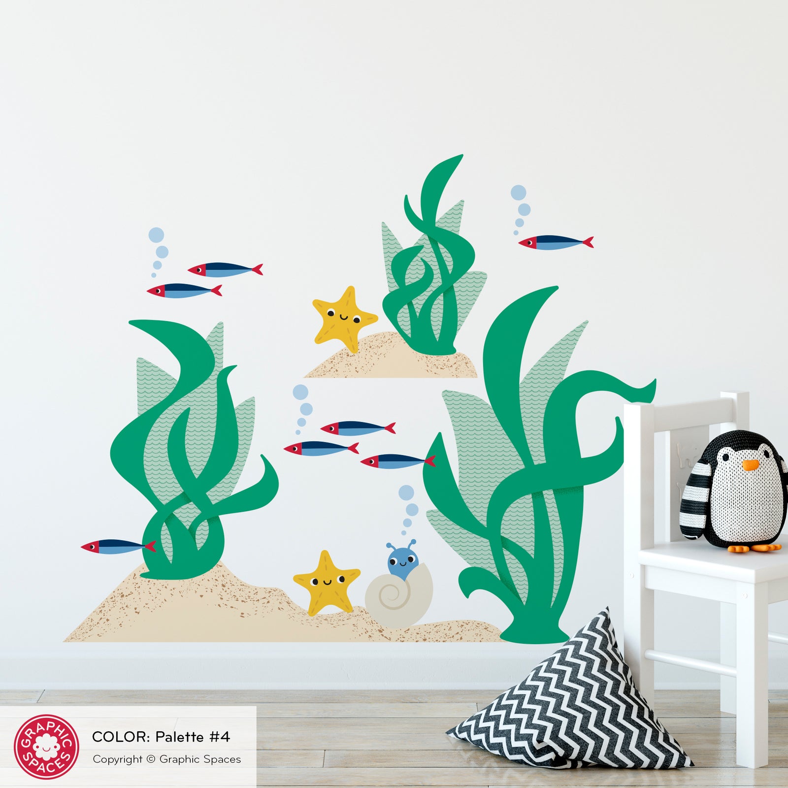 Wall Decal - Seaweed (Nautical Palette #4) - Graphic Spaces