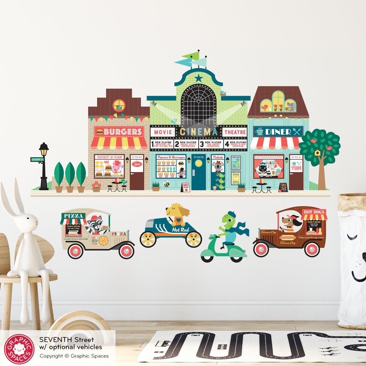 Wall Decal - Animals in Cars &amp; Trucks (Your Choice)