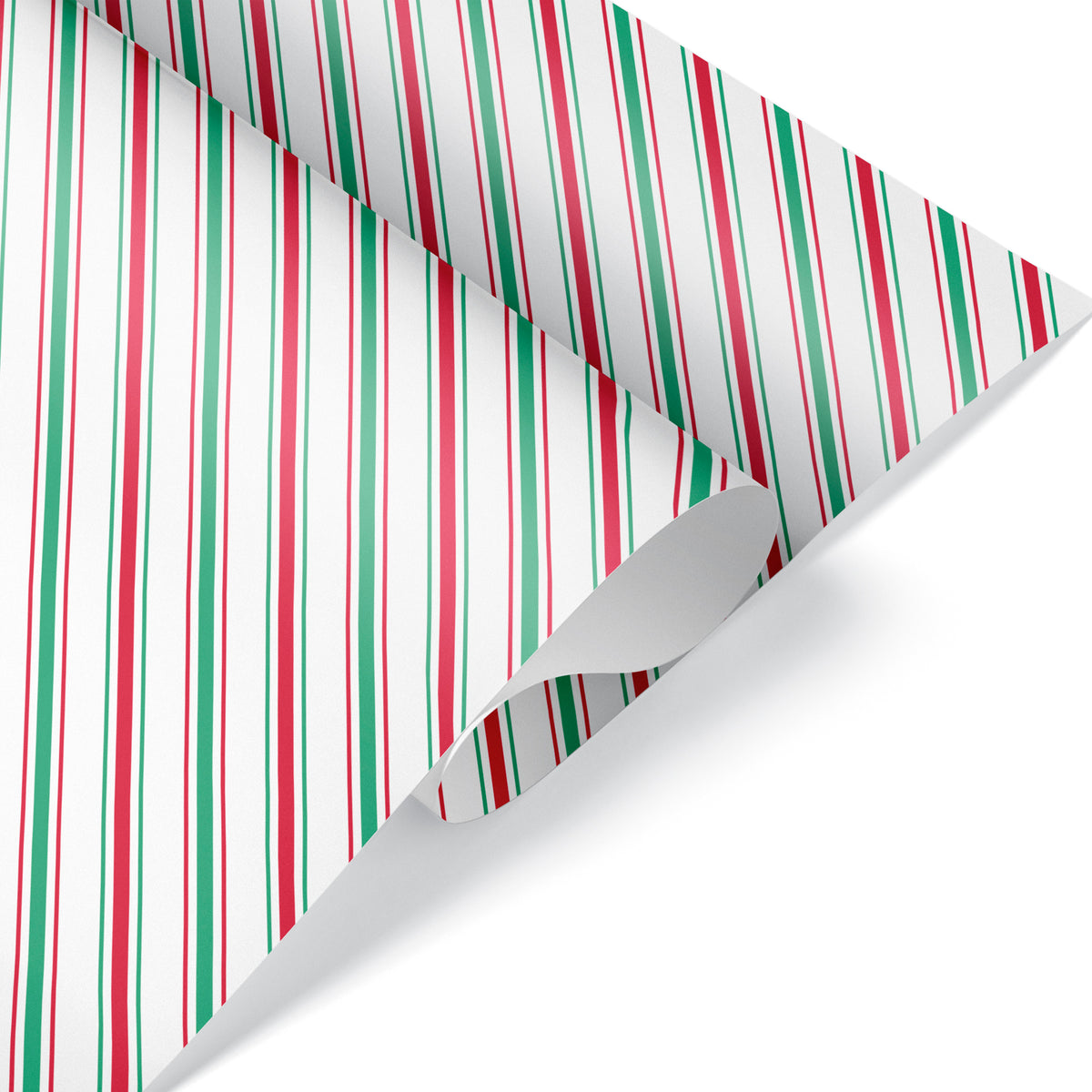 Stripe Wrapping Paper - RED &amp; BRIGHT GREEN