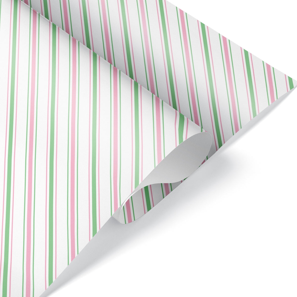 DIY Color XL Preppy Stripe Emerald Green Hot Pink Wrapping Paper