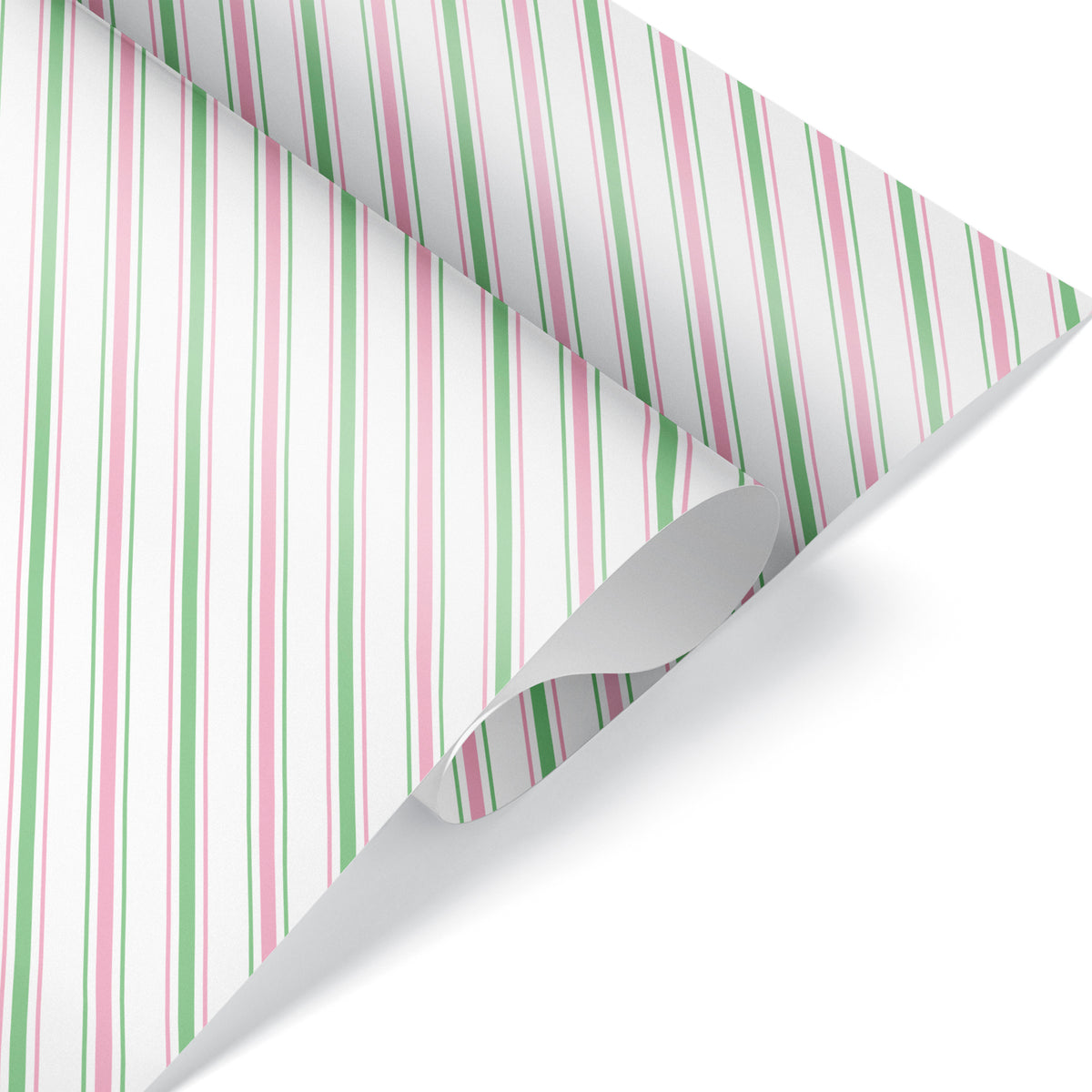 Stripe Wrapping Paper - PINK &amp; GREEN