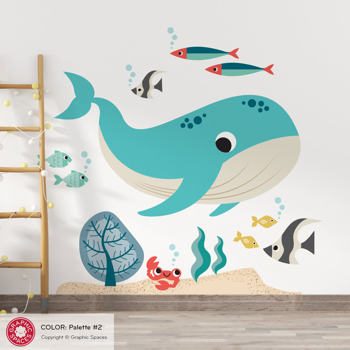 Wall Decal - Whale &amp; Ocean Friends