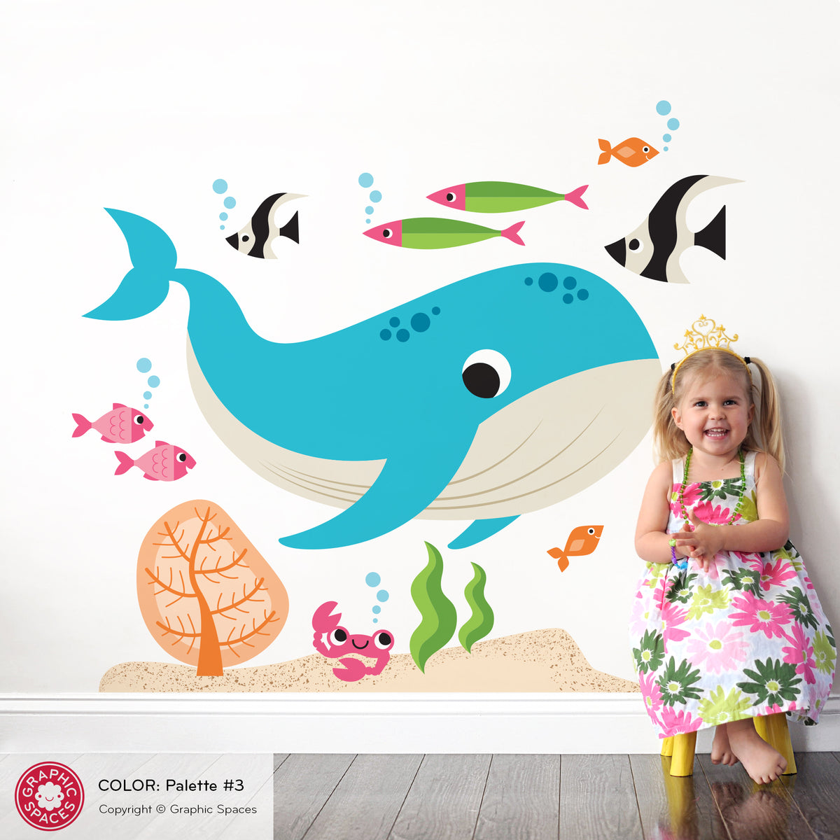 Wall Decal - Whale &amp; Ocean Friends