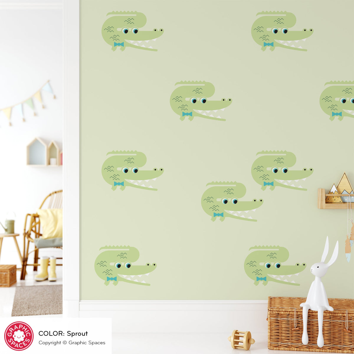 Wall Decal - Alligator Scatter (Pack of 18) - Graphic Spaces