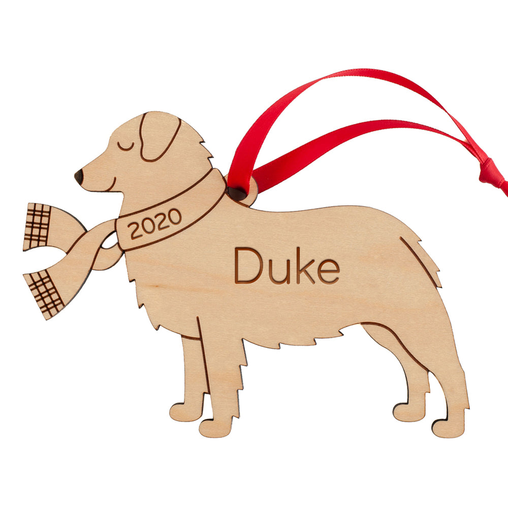 Australian Shepherd Wooden Christmas Ornament - Personalized
