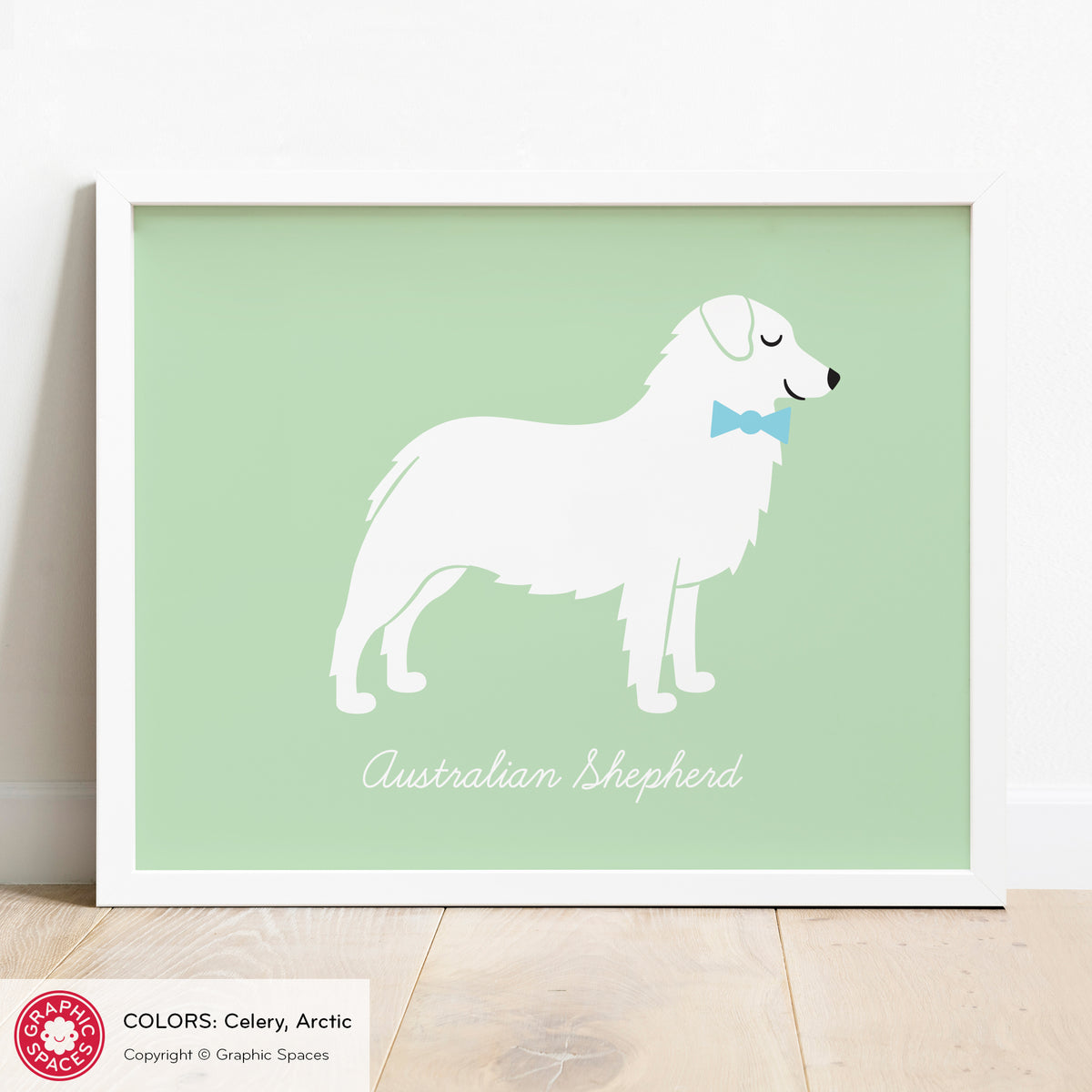 Australian Shepherd Dog Art Print