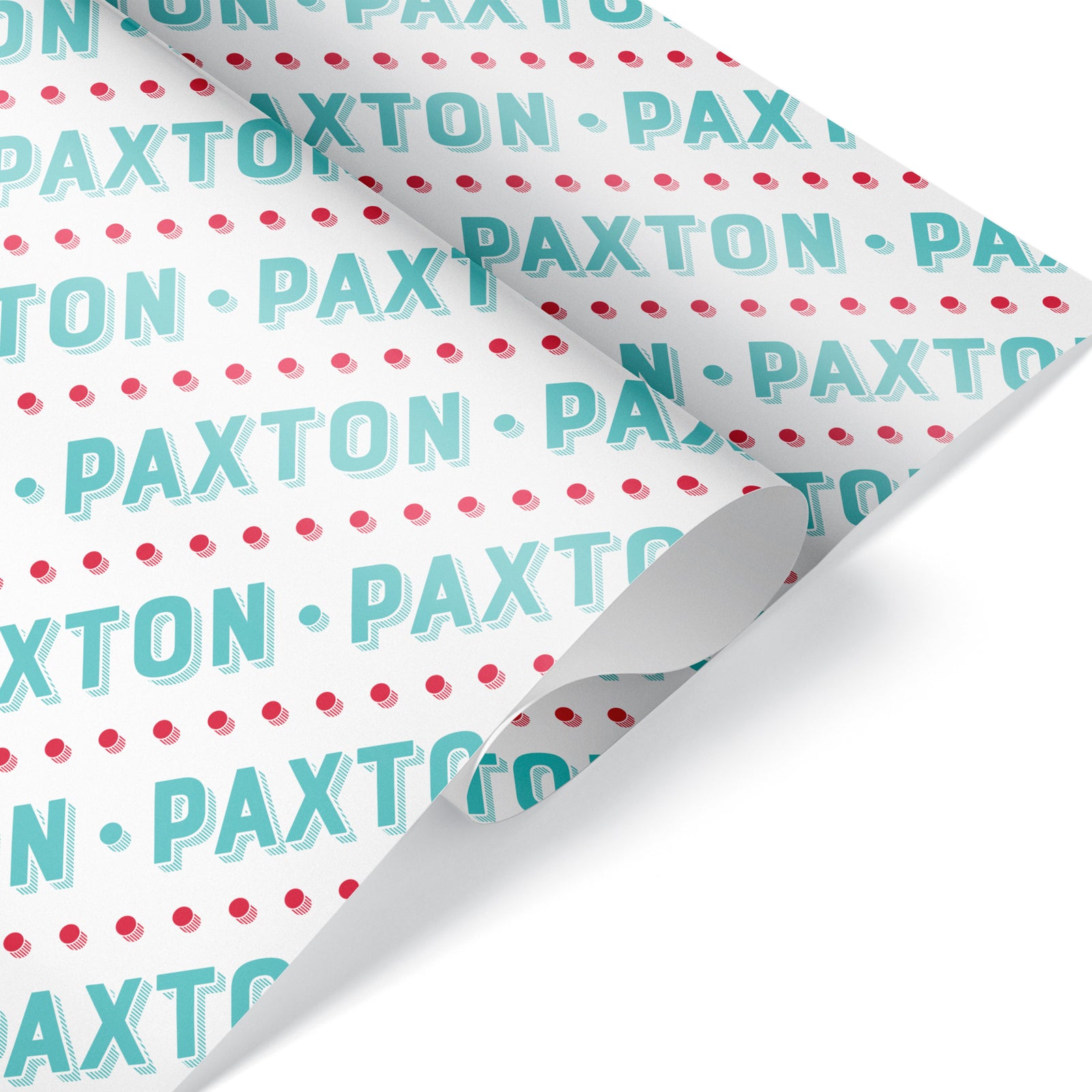 Wrapping Paper - Christmas Name (Personalized, Robin) - Graphic Spaces