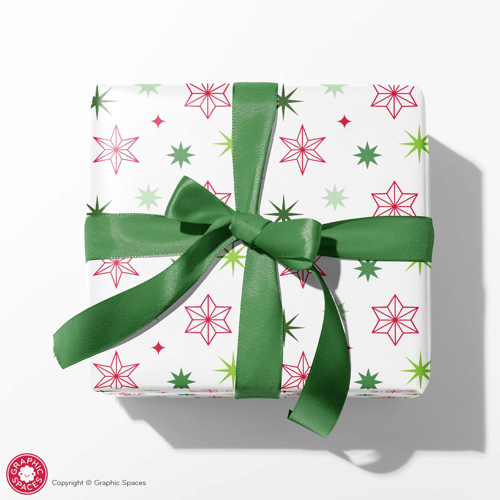 Set of 3 Assorted Christmas Wrapping Papers, Variety Pack Modern