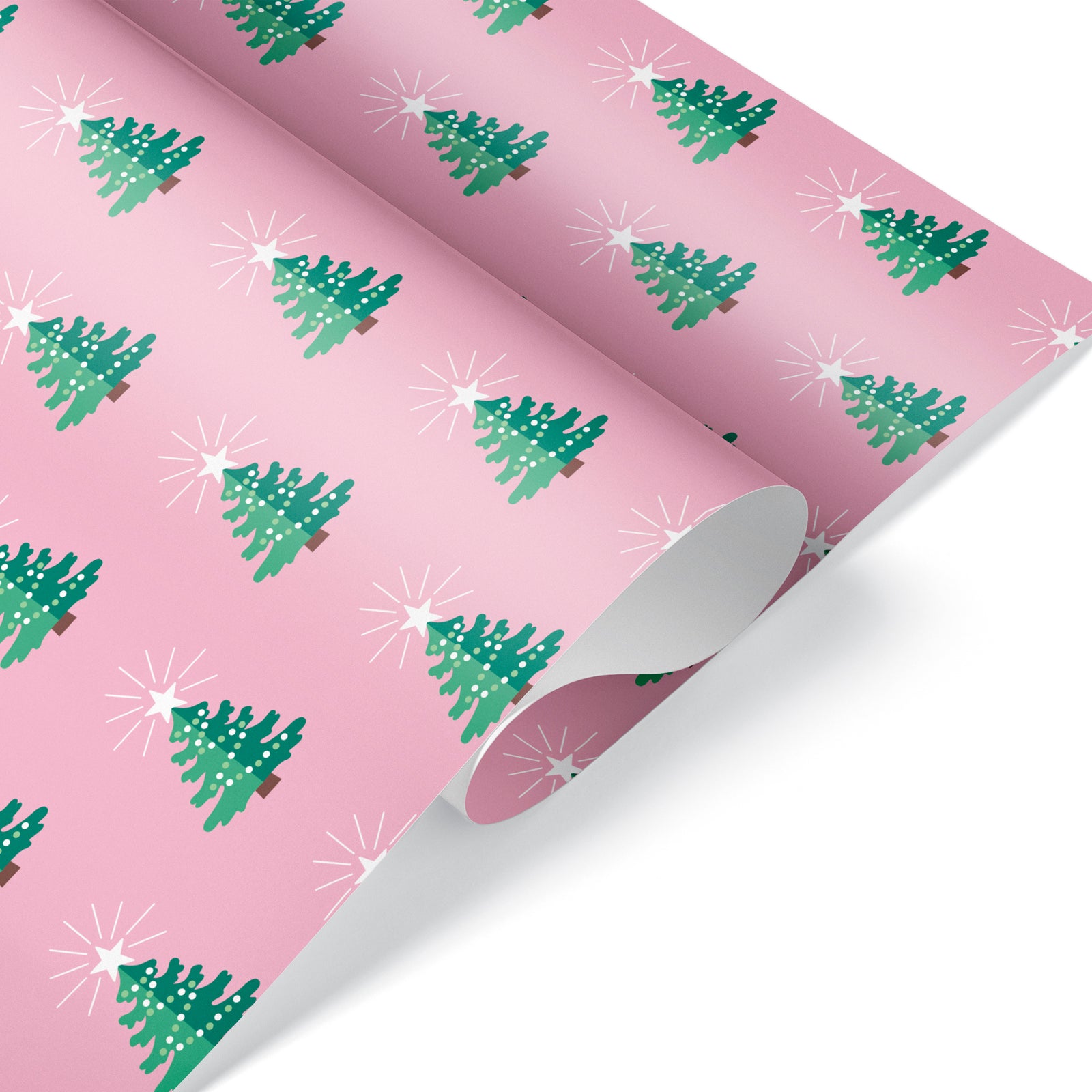 Wrapping Paper - Christmas Tree (Pink) - Graphic Spaces