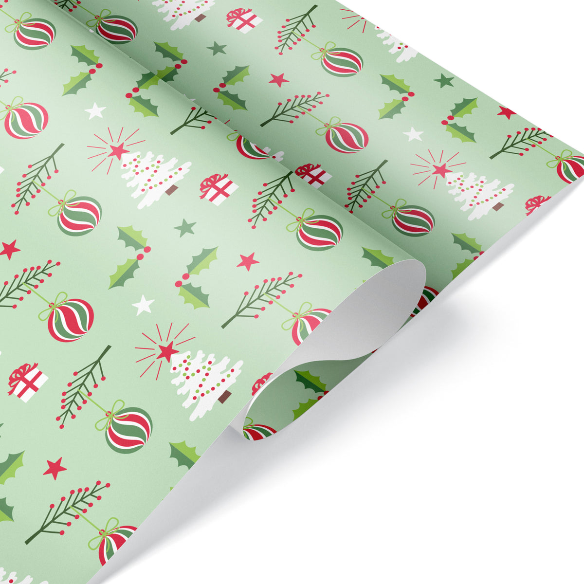 Set of 3 Assorted Christmas Wrapping Papers - MODERN