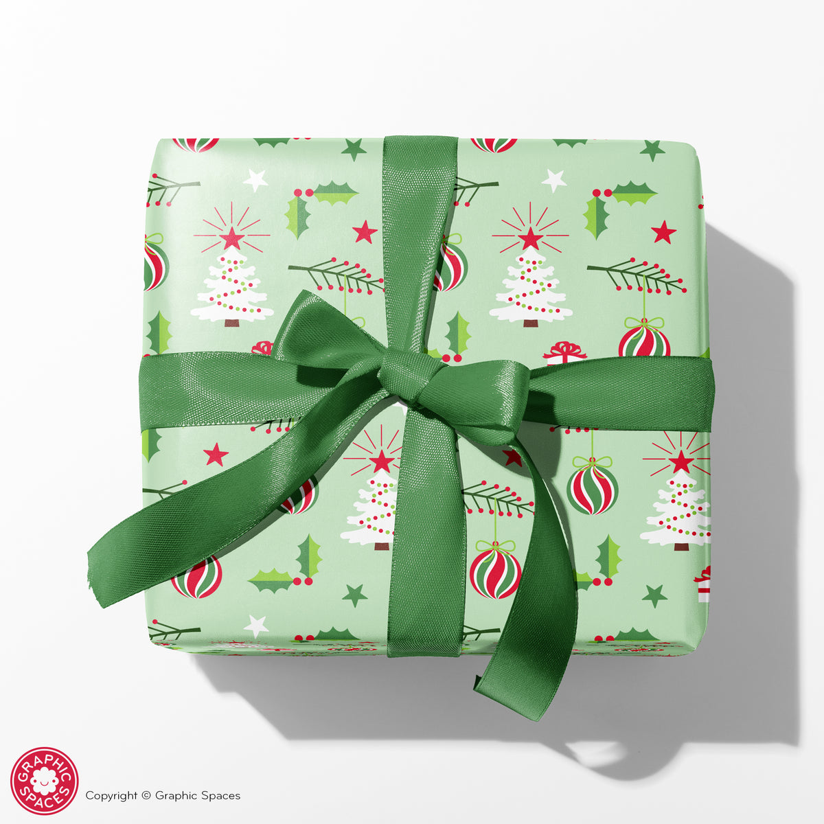 Set of 3 Assorted Christmas Wrapping Papers - MODERN