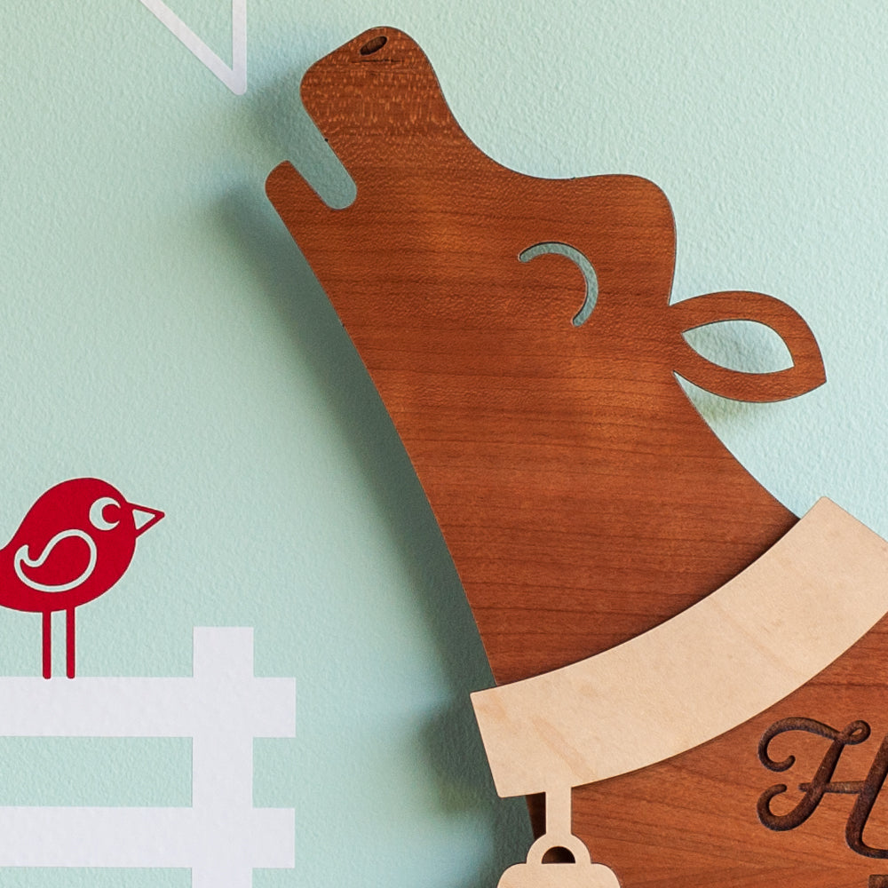 Cow Wooden Wall Sign &quot;Home is where the herd is&quot;