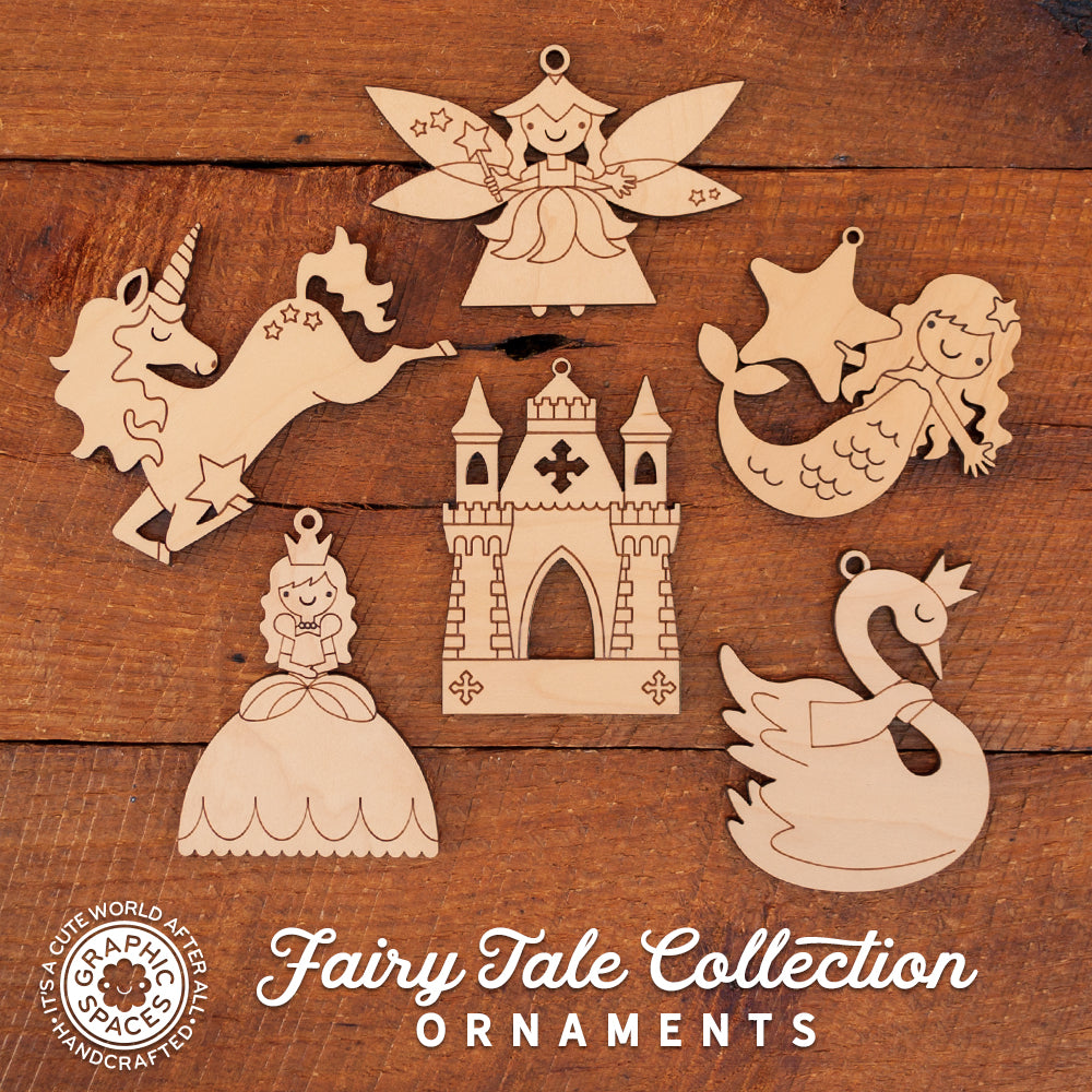 Princess fairy tale christmas ornament collection