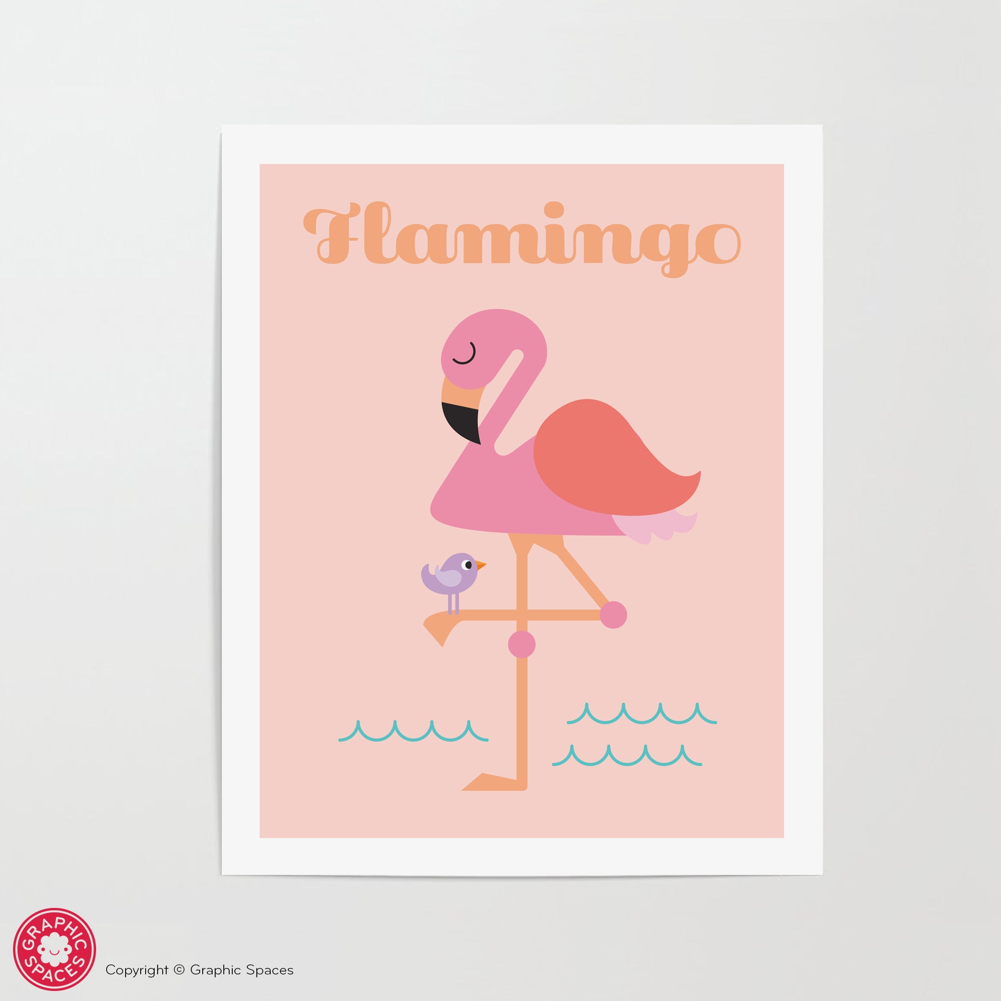 FLAMINGO ART PRINT