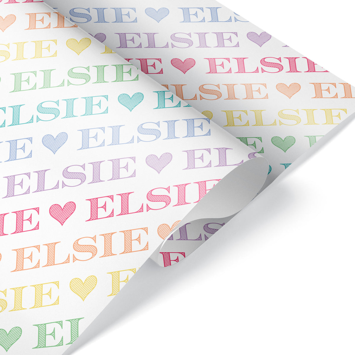 Rainbow Name Personalized Wrapping Paper