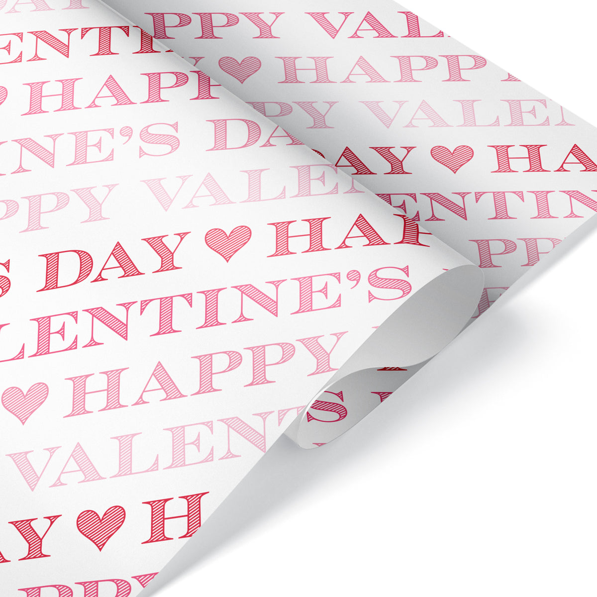 Personalized Name Wrapping Paper - RED/PINK