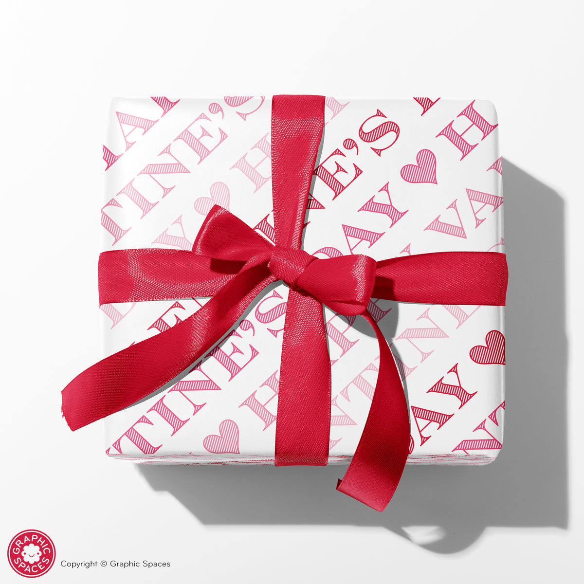 Personalized Name Wrapping Paper - RED/PINK