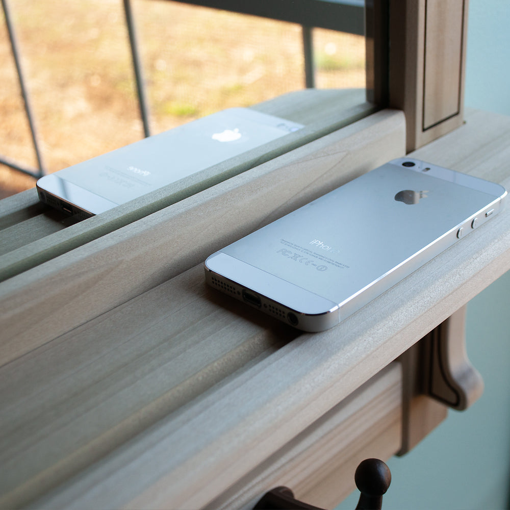 Wall Mirror Shelf &amp; Coat Rack: UNFINISHED