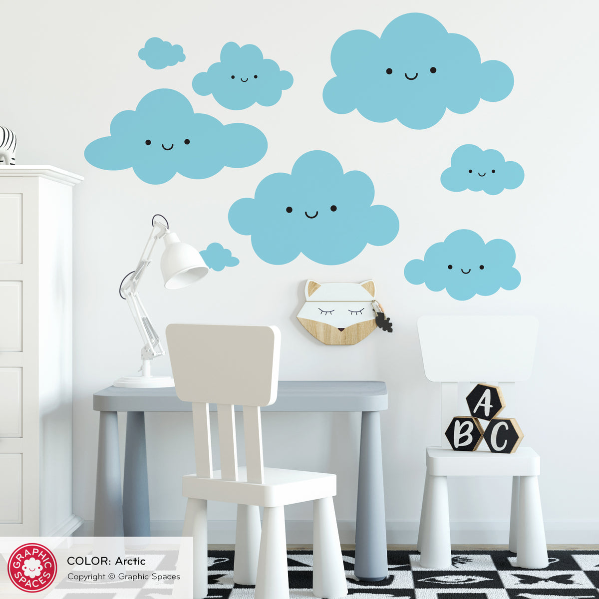 Wall Decal - Happy Clouds