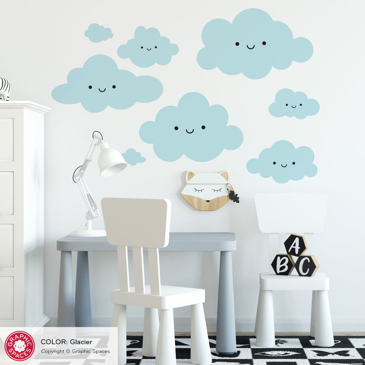 Wall Decal - Happy Clouds