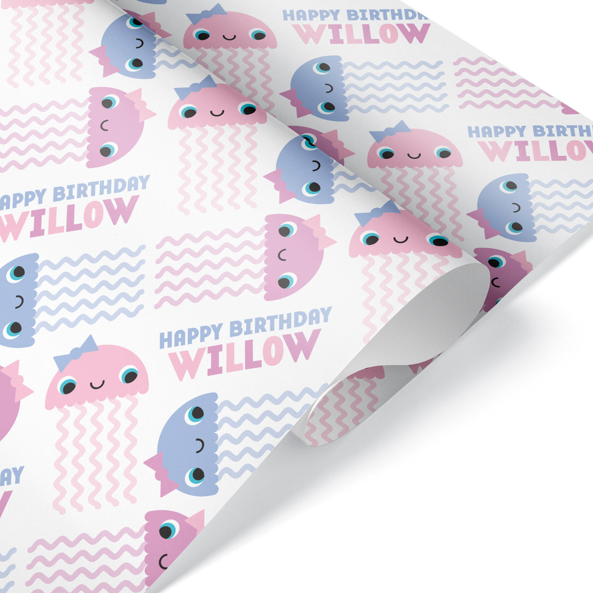 Jellyfish Birthday Personalized Wrapping Paper