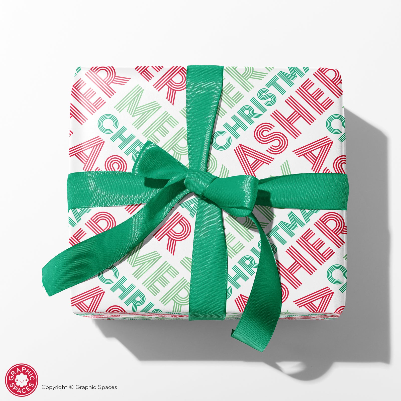 Wrapping Paper - Multiline Christmas Name (Personalized, Classic) - Graphic Spaces