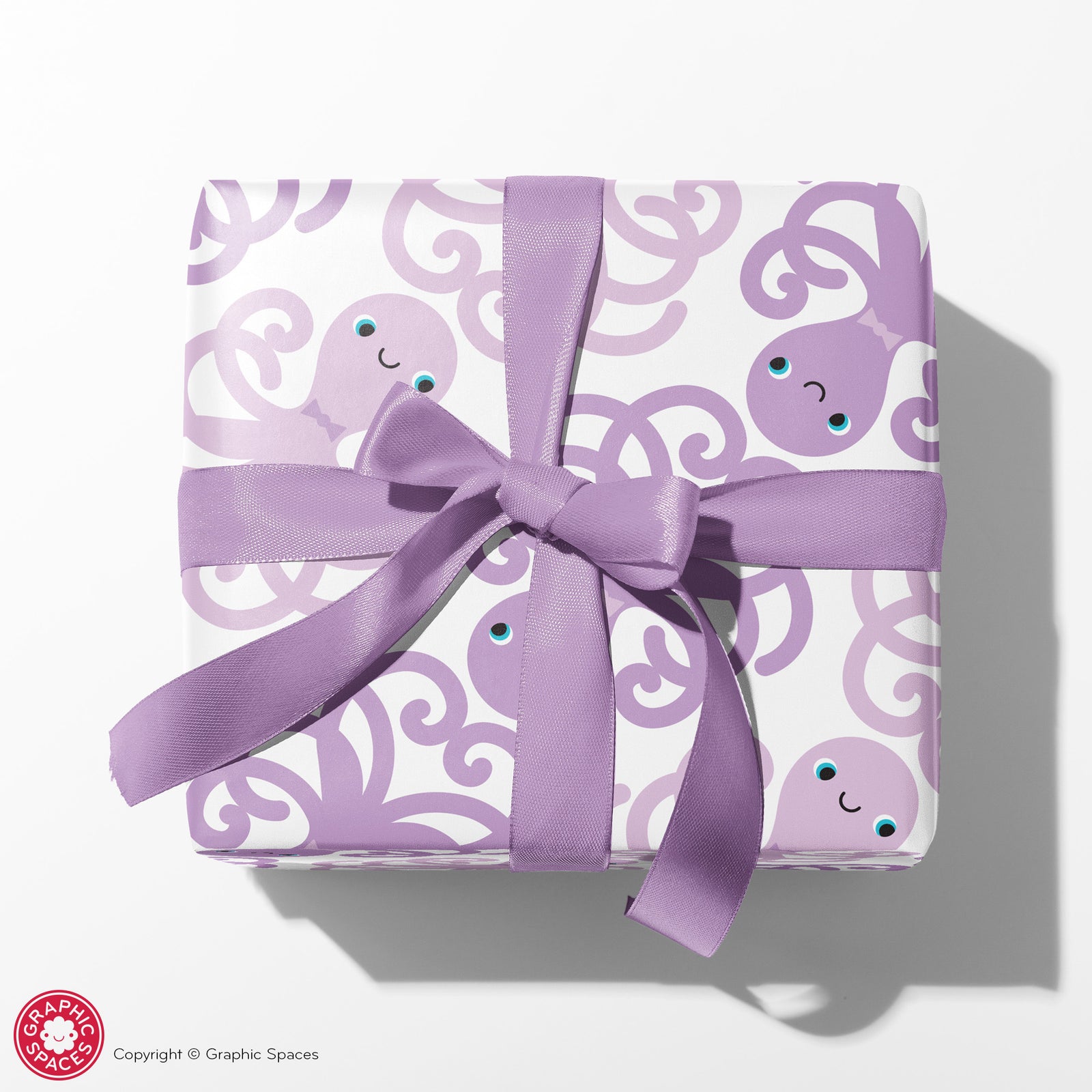 Kids Wrapping Paper - Octopus (Purple) - Graphic Spaces