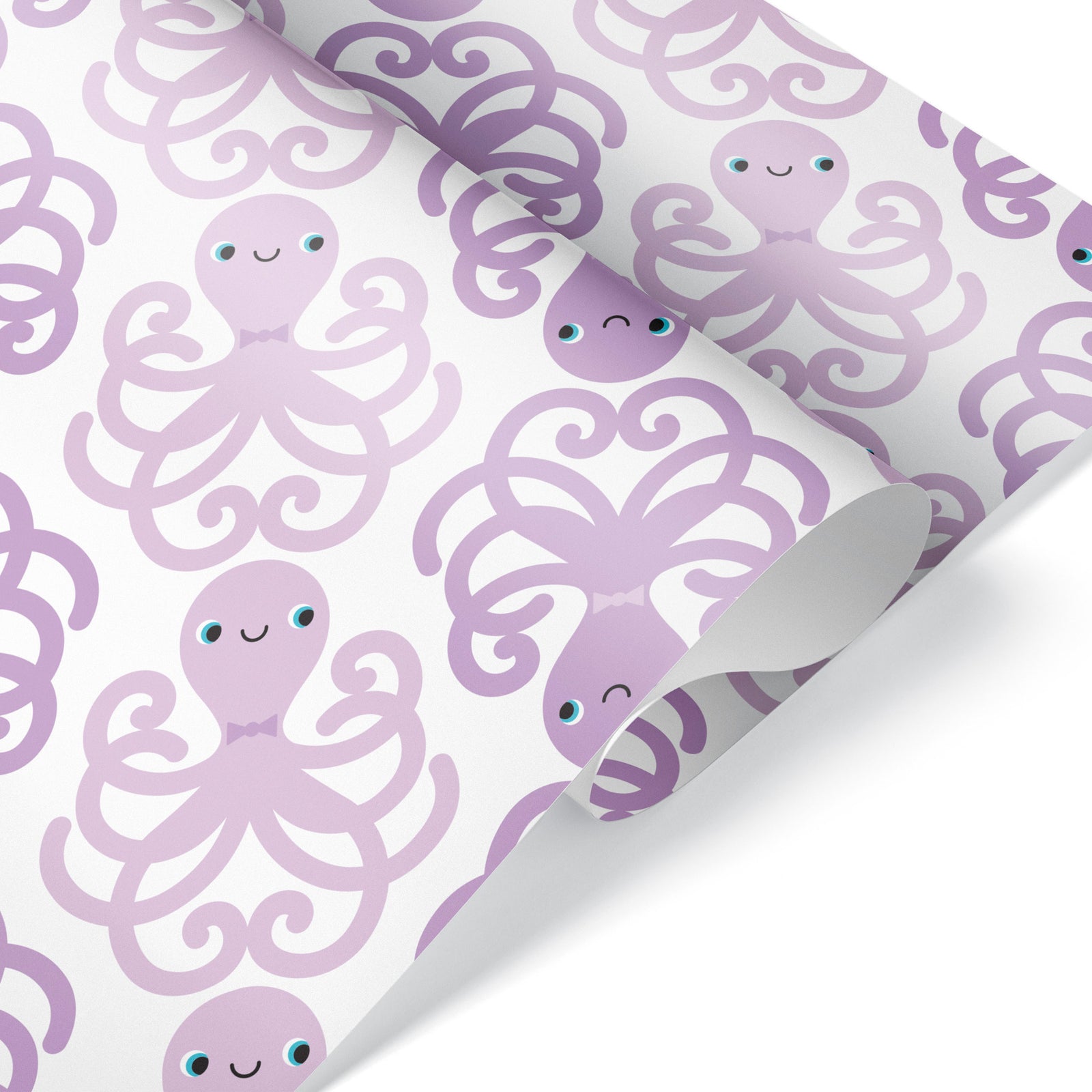 Kids Wrapping Paper - Octopus (Purple) - Graphic Spaces