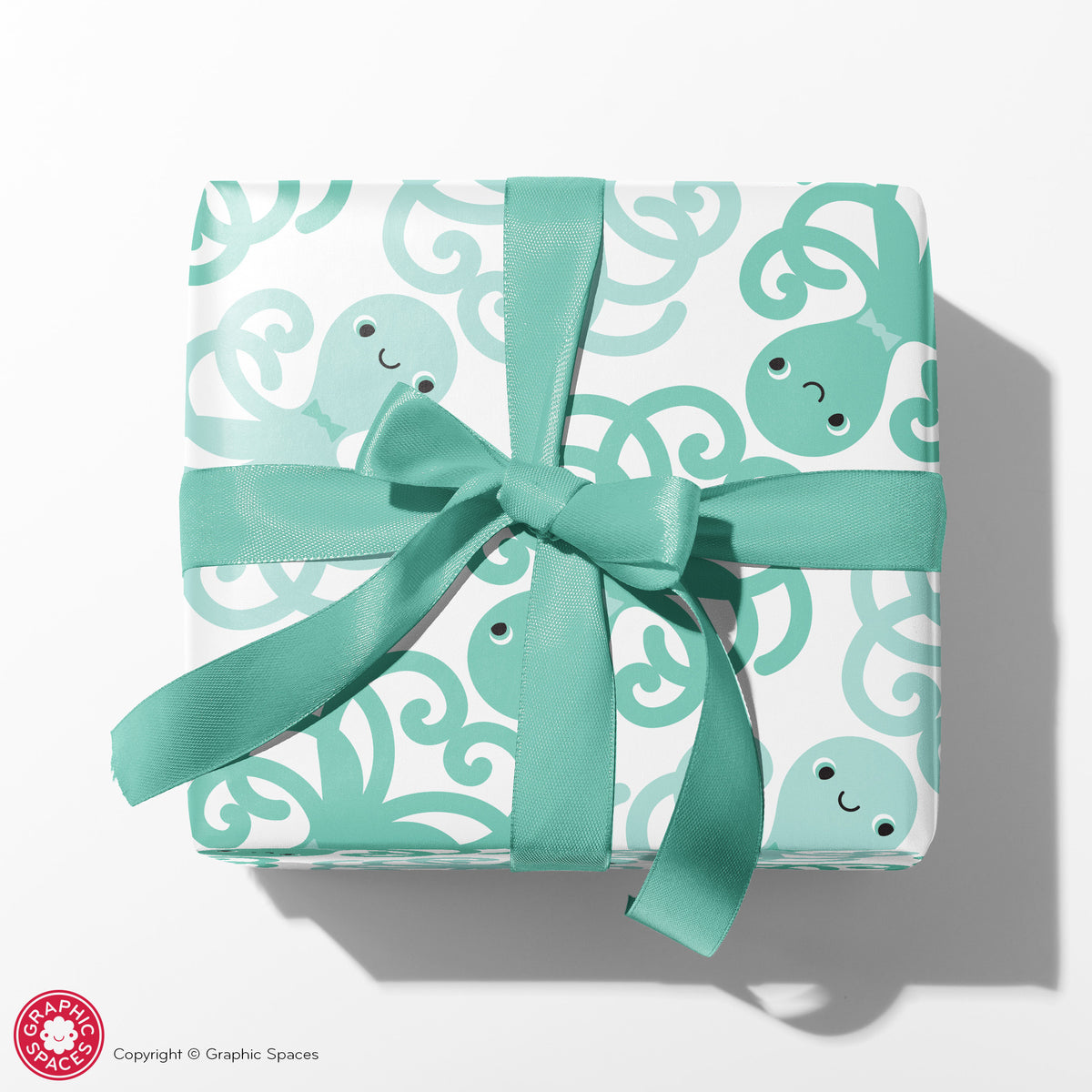 Octopus Wrapping Paper - MINT