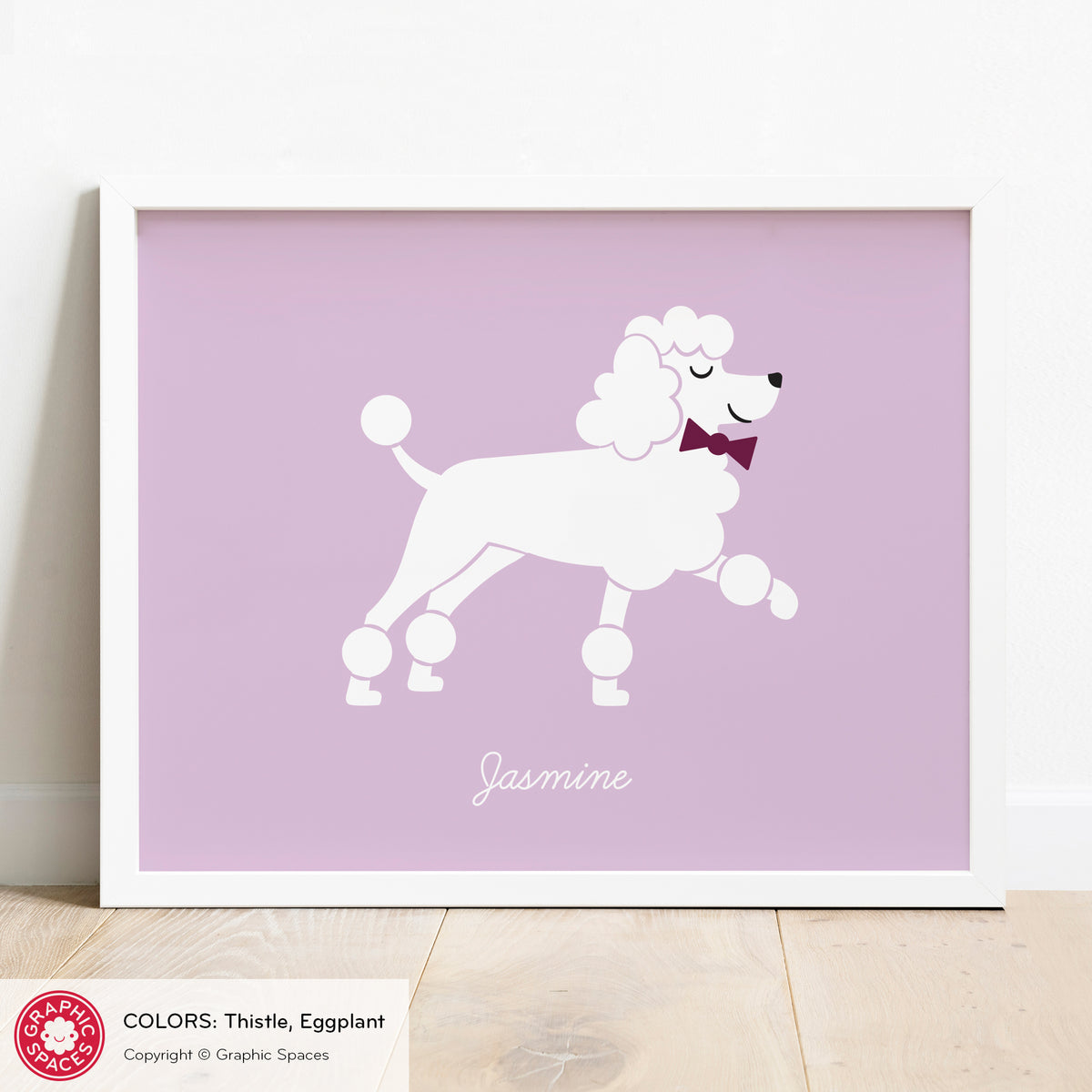 Poodle Dog Art Print