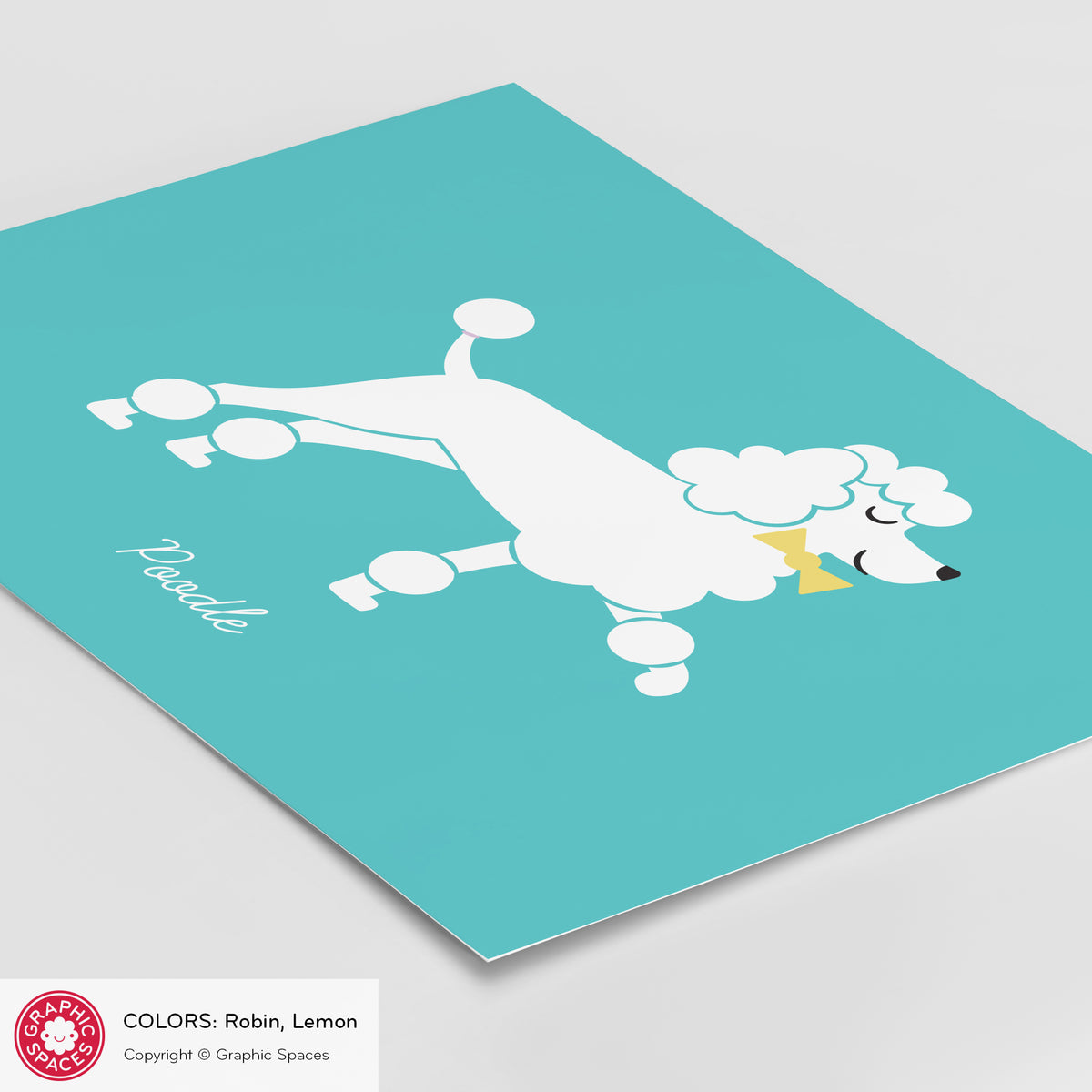 Poodle Dog Art Print