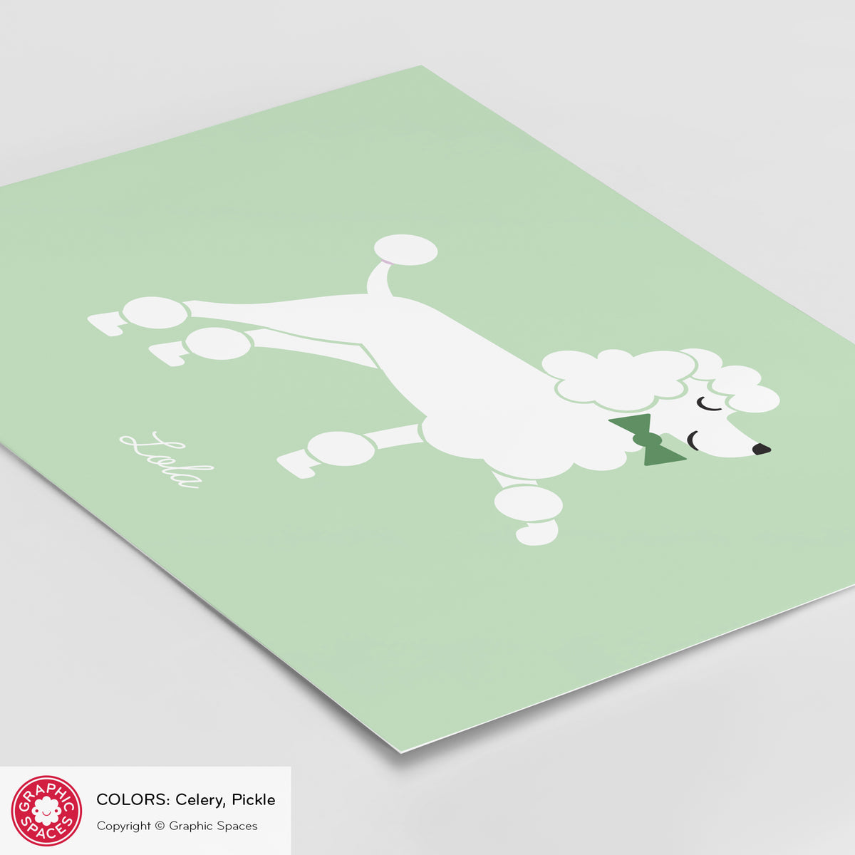 Poodle Dog Art Print