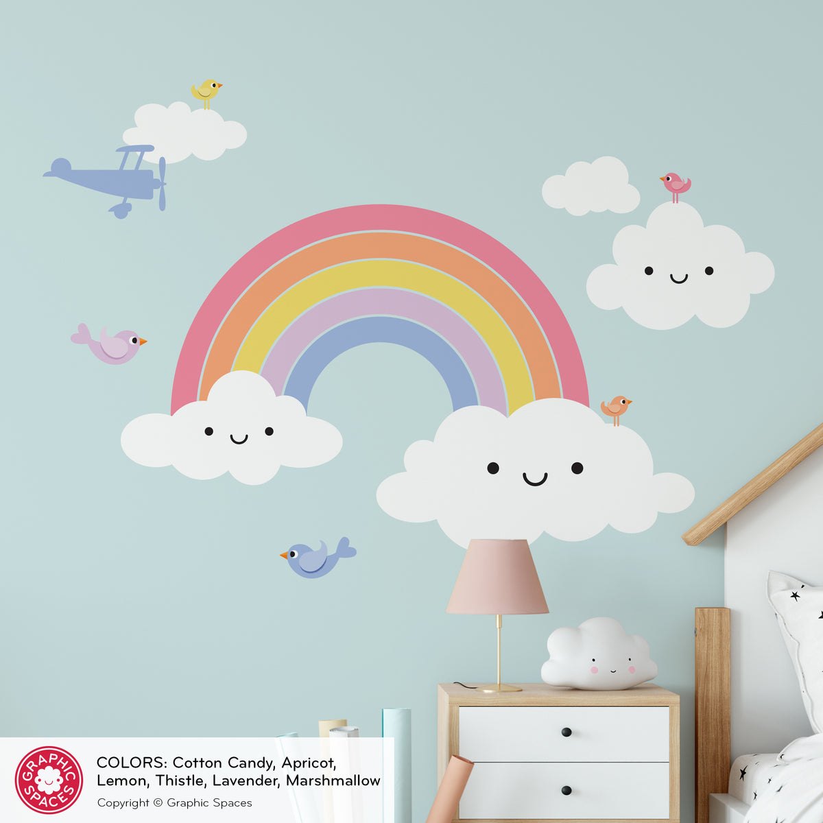 Wall Decal - Happy Rainbow
