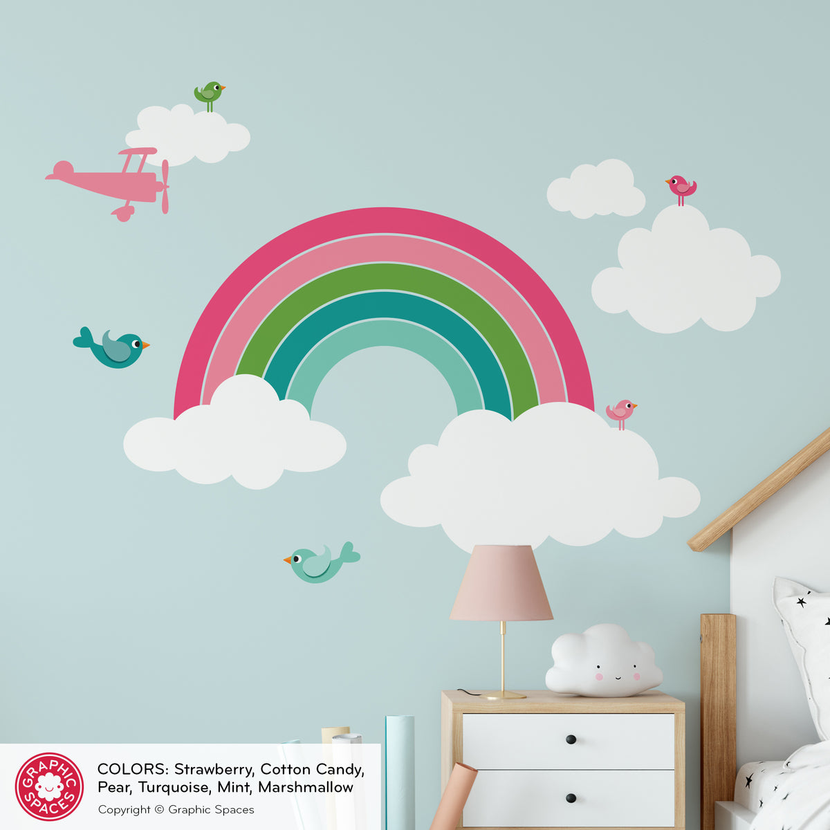 Wall Decal - Happy Rainbow