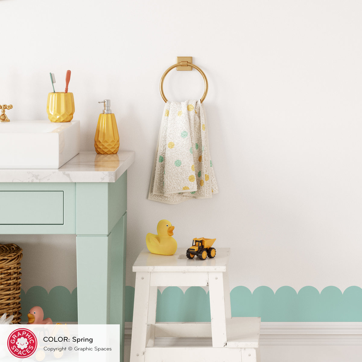 Wall Decal - Scalloped Room Border (4&quot;H Small)