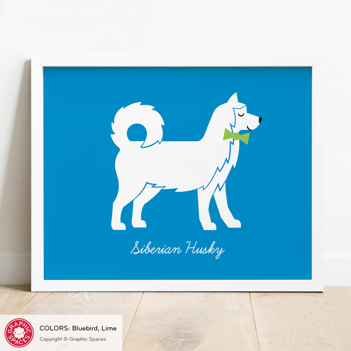 Siberian Husky Dog Art Print