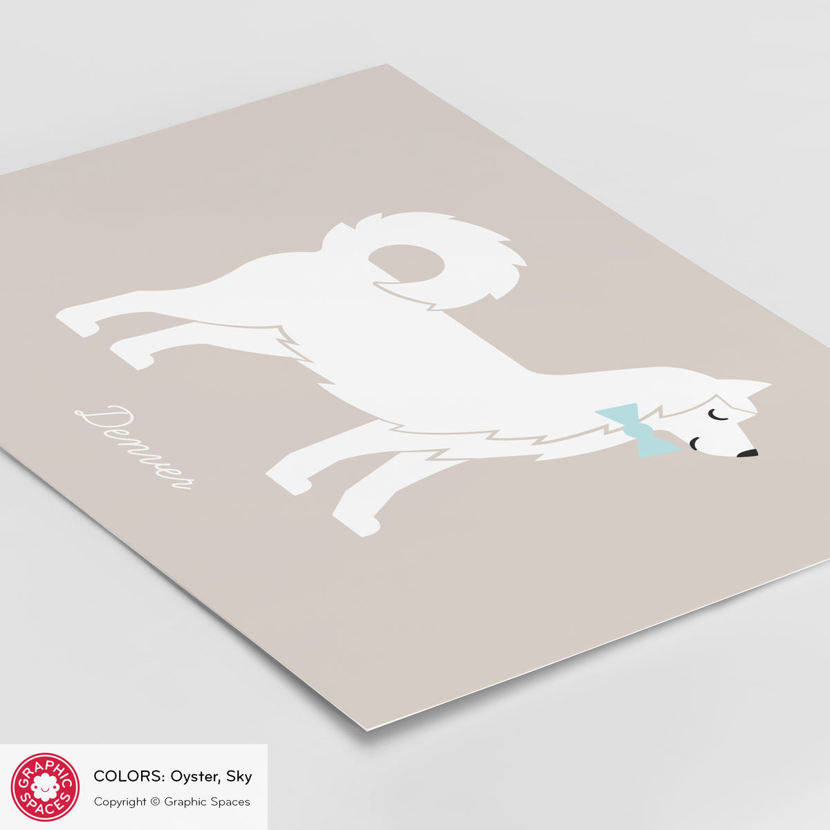 Siberian Husky Dog Art Print