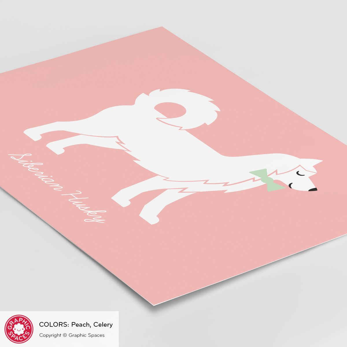 Siberian Husky Dog Art Print